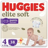 HUGGIES Elite Soft diapers size 4 (9-14kg), 38pcs