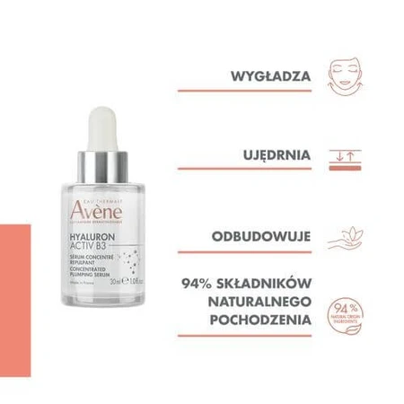 AVENE HYALURON ACTIV B3 Suero Rellenador Concentrado, 30 ml