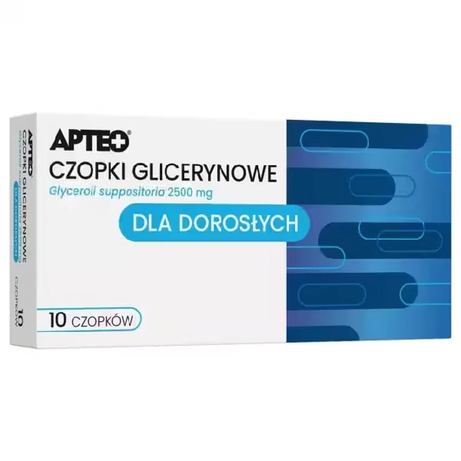 APTEO Glycerin suppositories for adults 2500 mg, 10 pcs