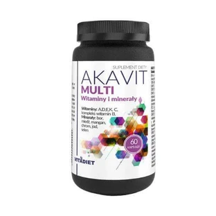 VITADIET Akavit Multivitamine und Mineralien, 60 Kapseln