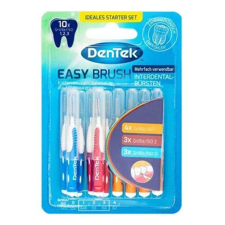 DENTEK Easy Brush Interdentalbürsten Größe 1,2,3, 10St.