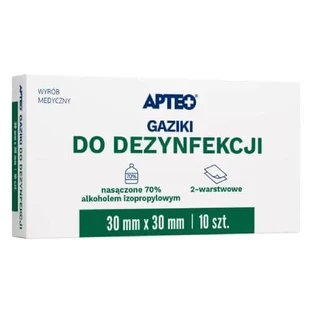 APTEO Torundas desinfectantes 30 mm x 30 mm, 10 uds.