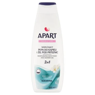 APART Loción hidratante de baño y gel de ducha 2en1 Flores blancas, 900ml
