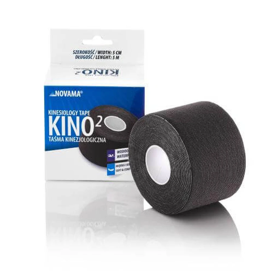 NOVAMA KINO 2 Cinta kinesiológica 5cm x 5m negro
