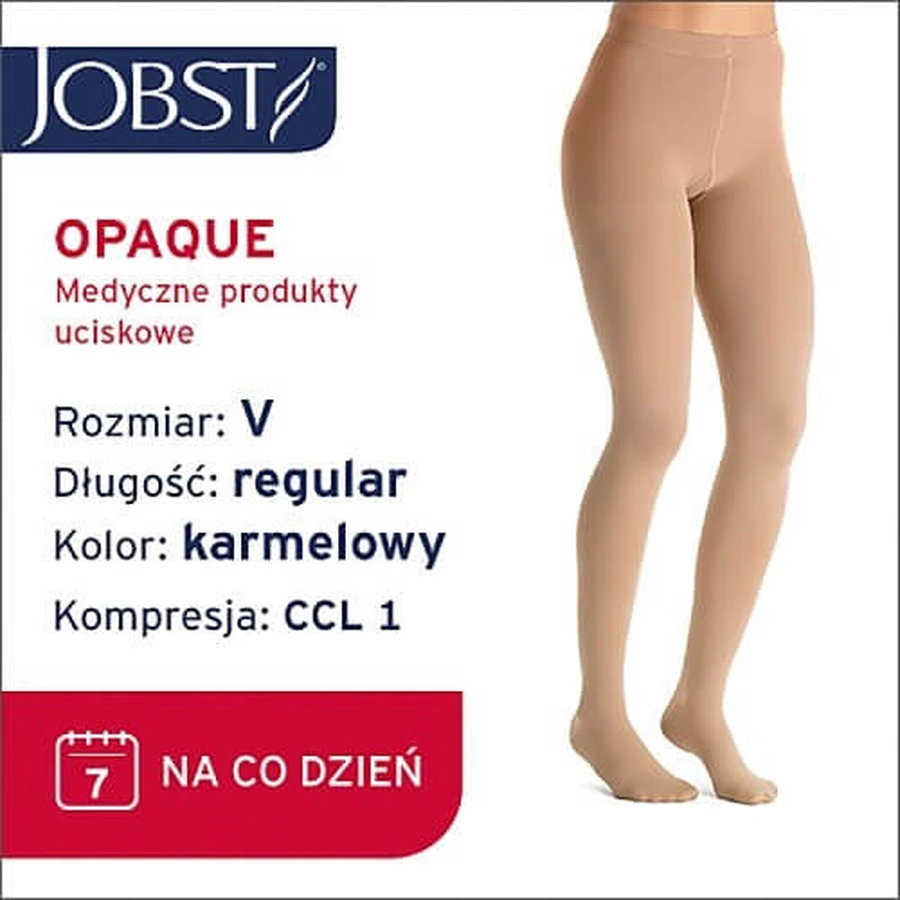 JOBST OPAQUE medias de compresión CCL1 caramelo, talla 5 ZP