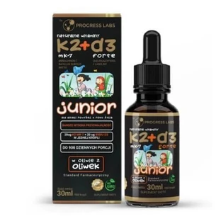 PROGRESS LABS Natural Vitamin K2 + D3 Junior Drops, 30 ml.