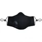 Olmed cotton mask black +1 filter size S/M