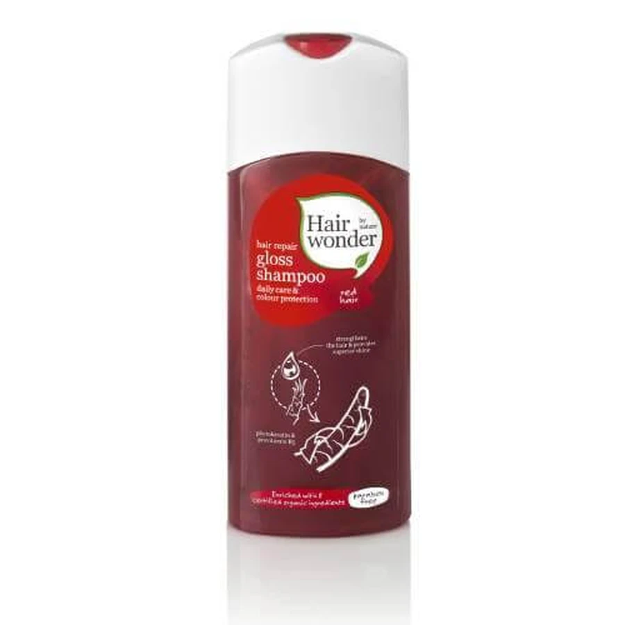 Hairwonder Hair Repair Gloss Shampoo Șampon pentru păr roșu după vopsire, 200 ml