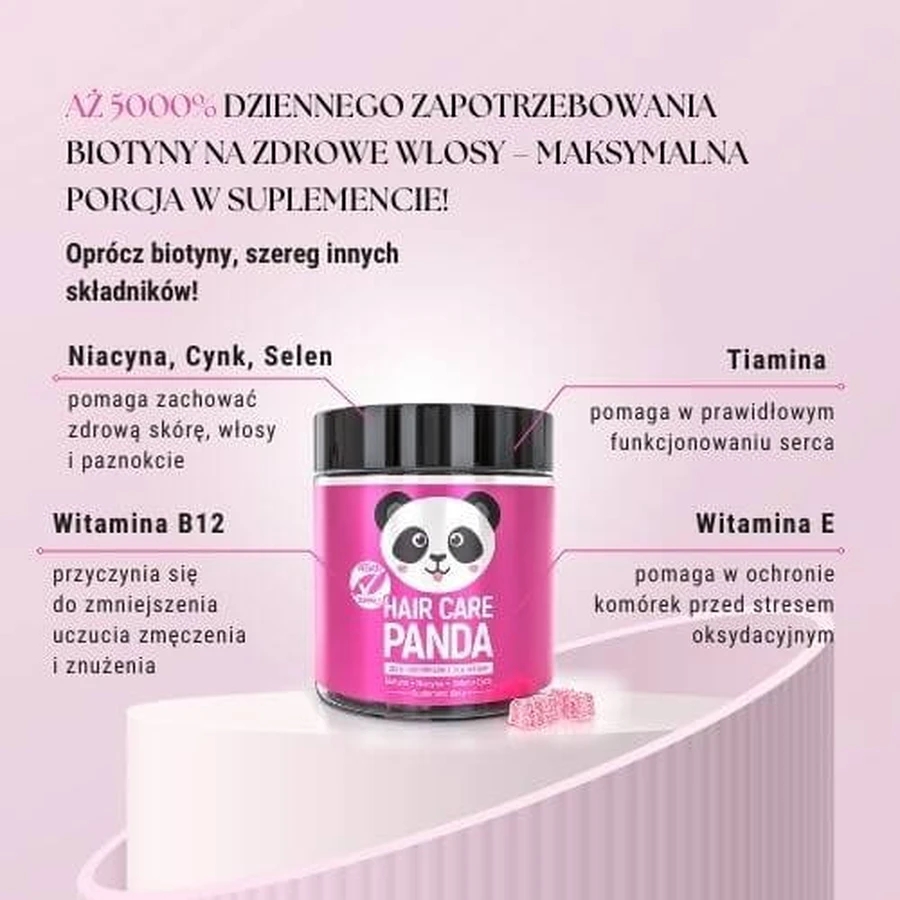 Noble Health Hair Care Gominolas veganas Panda, 300 g