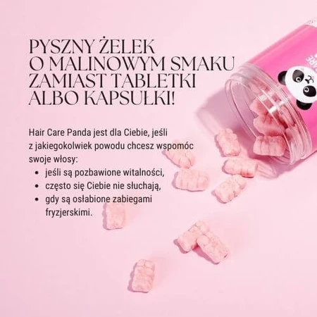 Noble Health Hair Care Gominolas veganas Panda, 300 g