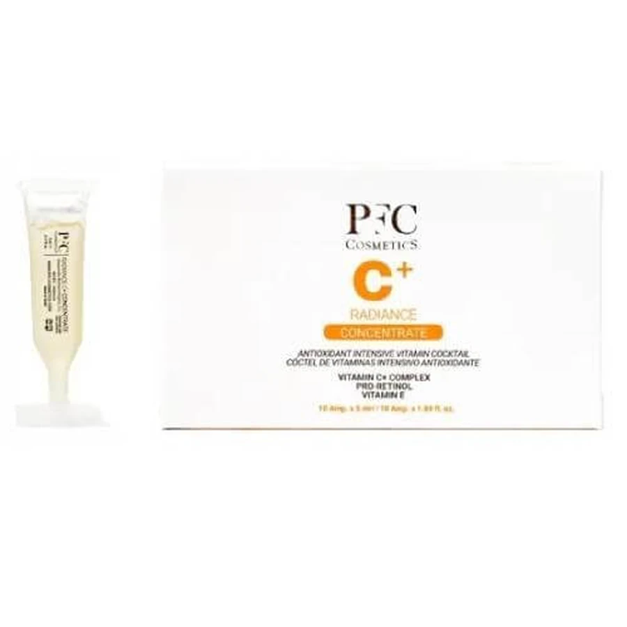 PFC Radiance C+ CONCENTRE Cocktail multivitaminé 10 ampoules de 5 ml.