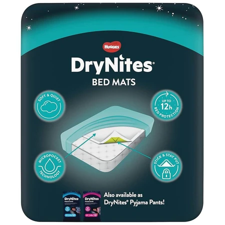 DryNites Bed Matten, 7 stuks, Huggies