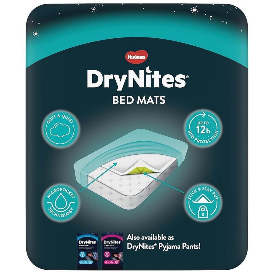 DryNites Bed Mats, 7 pcs, Huggies
