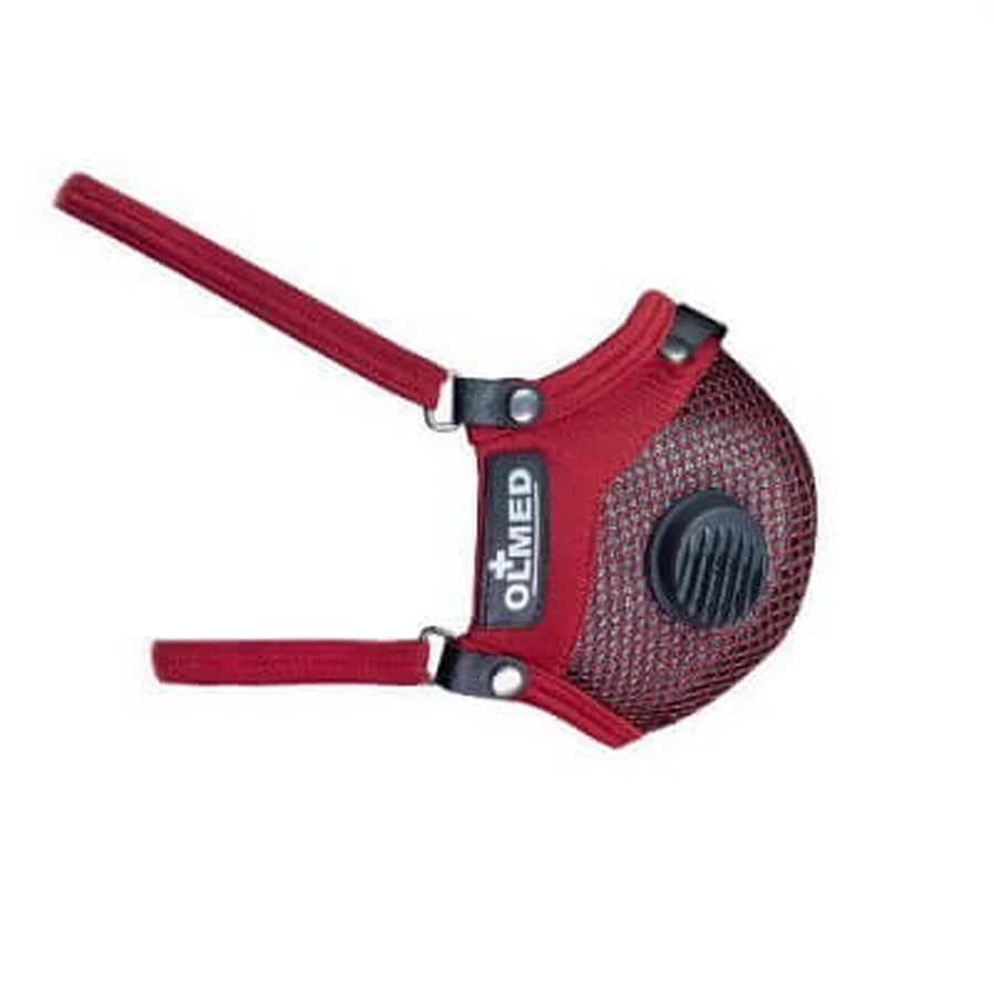 Olmed Sports Mask Maroon (1+1 filter) size L designed by Angelika Józefczyk
