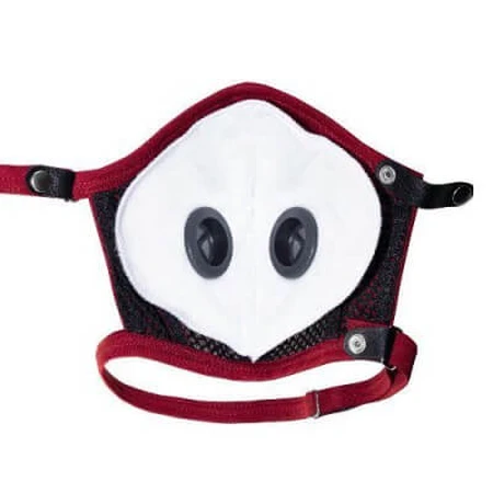 Olmed Sports Mask Maroon (1+1 filter) size L designed by Angelika Józefczyk