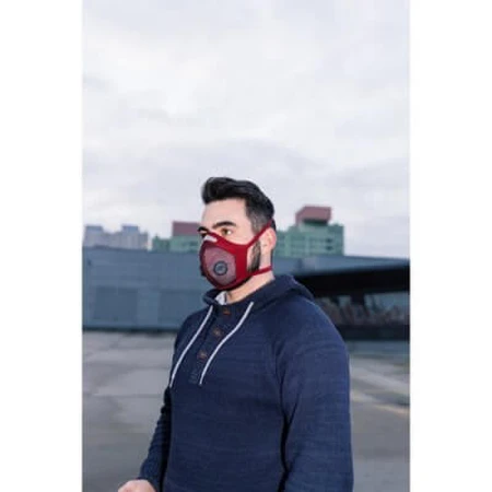 Olmed Sports Mask Maroon (1+1 filter) size L designed by Angelika Józefczyk