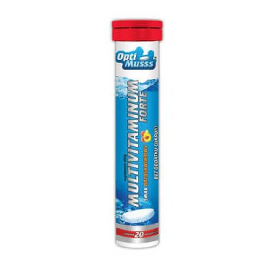 Multivitaminum Forte Optimusss, 20 effervescent tablets
