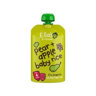 Ella's Kitchen BIO Baby arroz pera y manzana, 120g