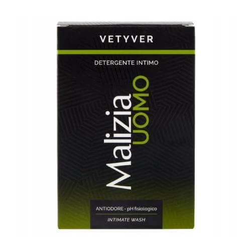 Malizia Uomo Vetyver intimate hygiene lotion for men, 200 ml