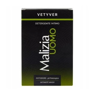 Malizia Uomo Vetyver intimate hygiene lotion for men, 200 ml