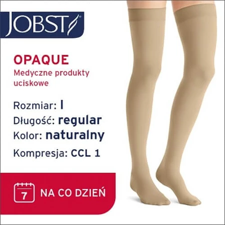 JOBST OPAQUE medias largas de compresión CCL1 natural, talla 1 ZP