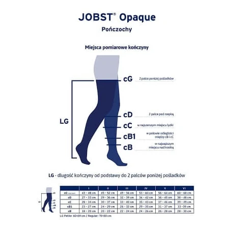 JOBST OPAQUE medias largas de compresión CCL1 natural, talla 1 ZP