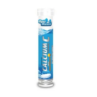 Calcium+Vitaminum C Optimusss, 20 effervescent tablets
