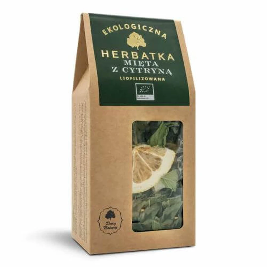 DARY NATURY Thee Munt met Citroen Gevriesdroogde Eco, 25g