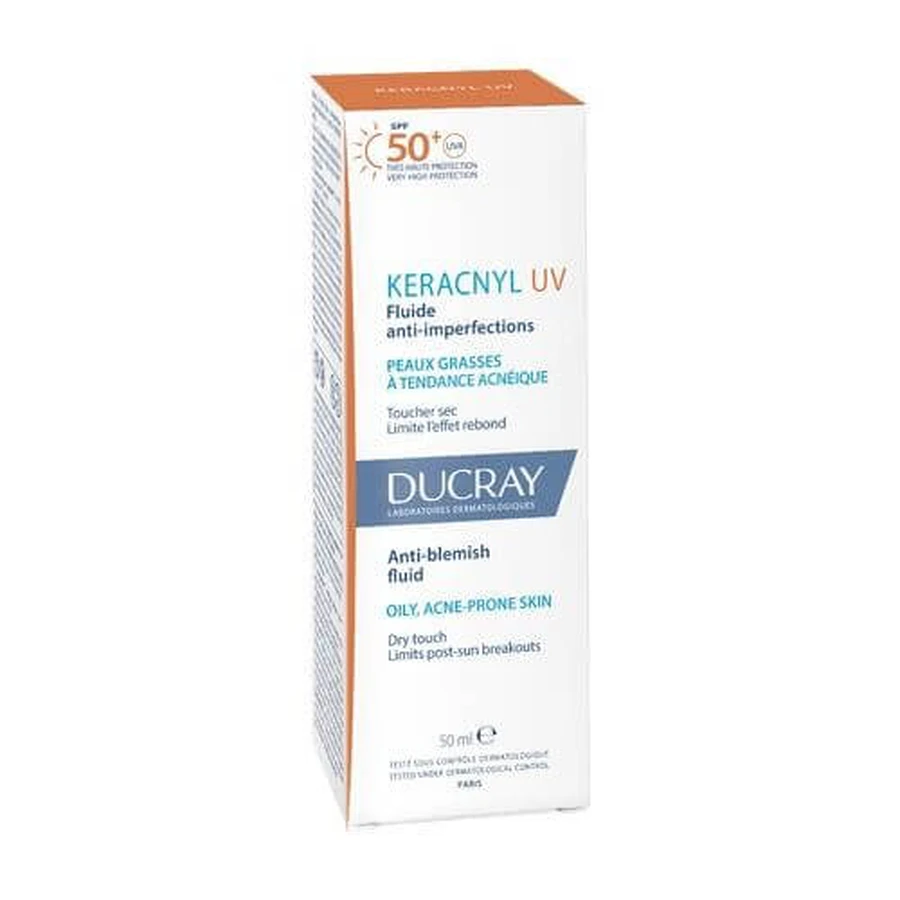 DUCRAY KERACNYL UV-fluïde tegen onvolkomenheden SPF50+ 50ml