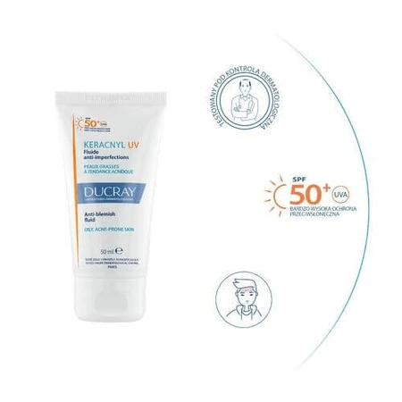 DUCRAY KERACNYL UV-fluïde tegen onvolkomenheden SPF50+ 50ml