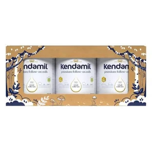 Kendamil Leche de continuación 2 DHA+, envase de cuento con teatro, 3x800g