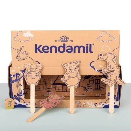 Kendamil Leche de continuación 2 DHA+, envase de cuento con teatro, 3x800g