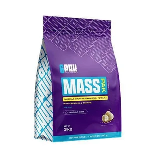 6Pak Nutrition Mass Pak gainer Vanilla, 3 kg