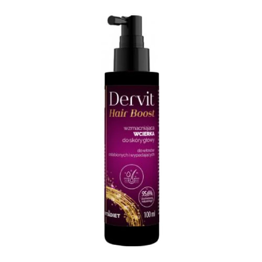 VITADIET Dervit Hair Boost Kräftigende Kopfhauteinreibung für schwaches und ausfallendes Haar, 100ml