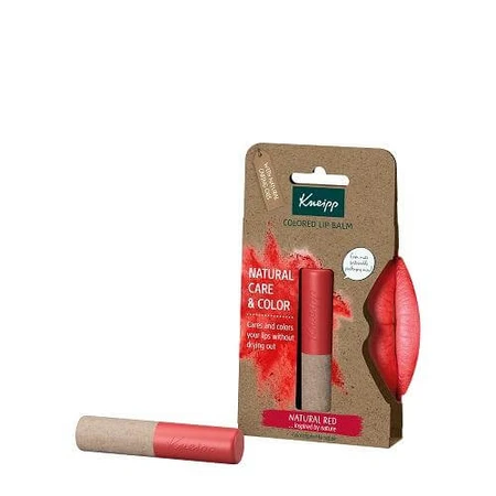 Bálsamo labial rojo natural KNEIPP, 3,5 g
