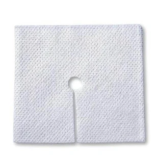 MATOVLIES Vliesstoffkompressen 40g 4 Lagen 5x5cm mit "O" Schnitt, 2 Stück