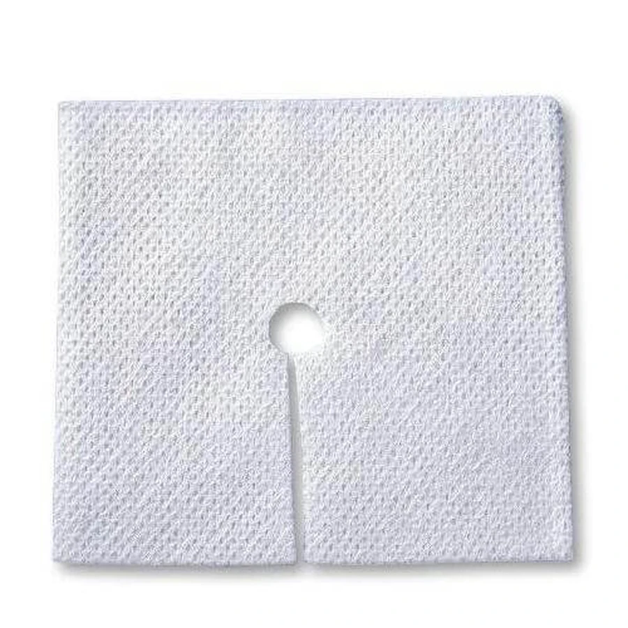 MATOVLIES Vliesstoffkompressen 40g 4 Lagen 5x5cm mit "O" Schnitt, 2 Stück