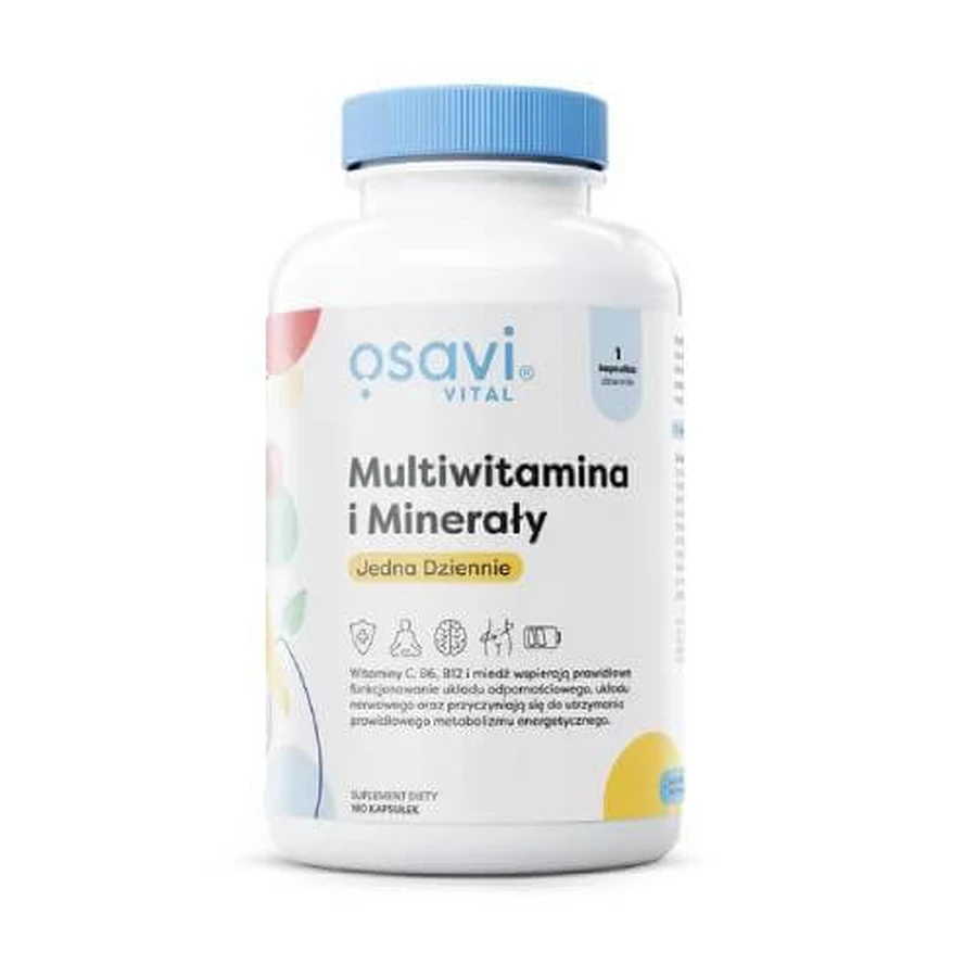 OSAVI Multivitaminas y Minerales, 180 cápsulas