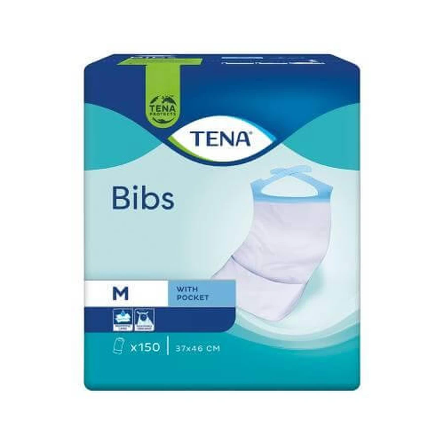 Tena Lätzchen für Erwachsene M 37 x 46 cm, 150 Stück