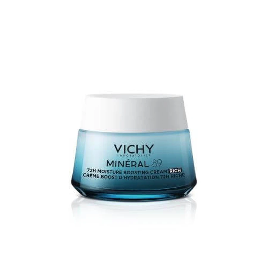 VICHY MINERAL 89 Rich moisturizing and restorative cream 72h, 50ml