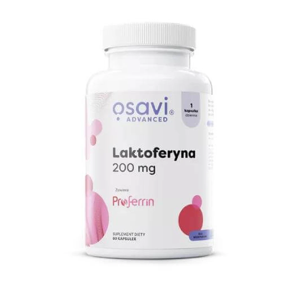 OSAVI Advanced Lactoferrin 200mg, 60 capsules