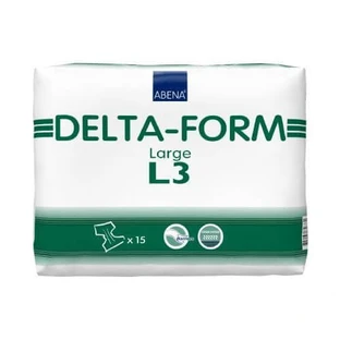 ABENA DELTA-FORM Pañales grandes L3 para adultos, 15 unidades