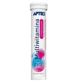 APTEO Multivitamin mit Mineralien, Orangengeschmack, 20 Brausetabletten