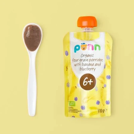 SALVEST PÕNN BIO Banane mit Beeren und Getreideflocken, 110 g