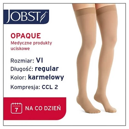 JOBST OPAQUE bas de compression long CCL2 caramel, taille 6 ZP