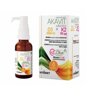 VITADIET Akavit Vitamin D3 2000 IU + K2 50µg, 29,4 ml