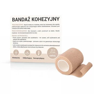 Kohäsive Bandage 4.5mx5cm fleischfarben, 1St.