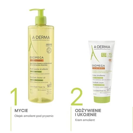 A-DERMA EXOMEGA Control Verzachtende Doucheolie voor kinderen en volwassenen, 750ml