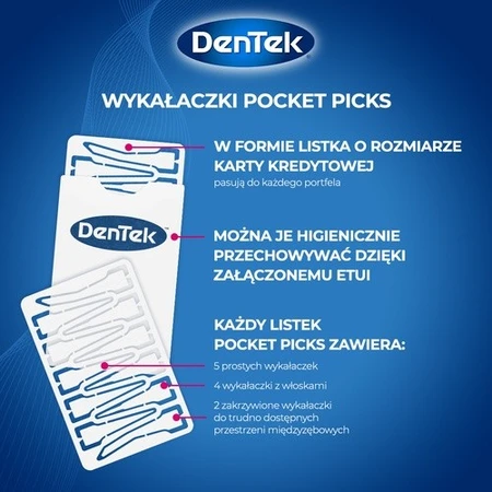 DENTEK Dental Pocket Picks, 33pcs
