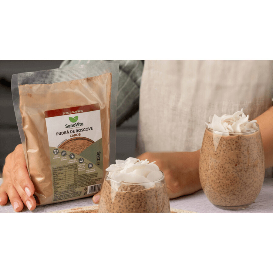 Johannesbroodpoeder, Karob, 250 g, Sanovita